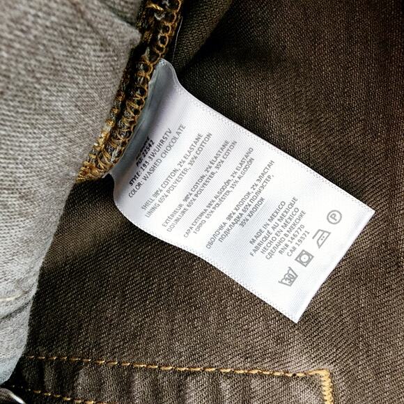 NEW Re/Done 70s Ultra High Rise Stove Pipe Jean in Washed Chocolate 28 - Picture 10 of 13